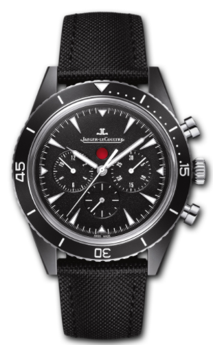 Master Chronograph Deep Sea in Ceramic on Black Fabric Strap with Black Dial