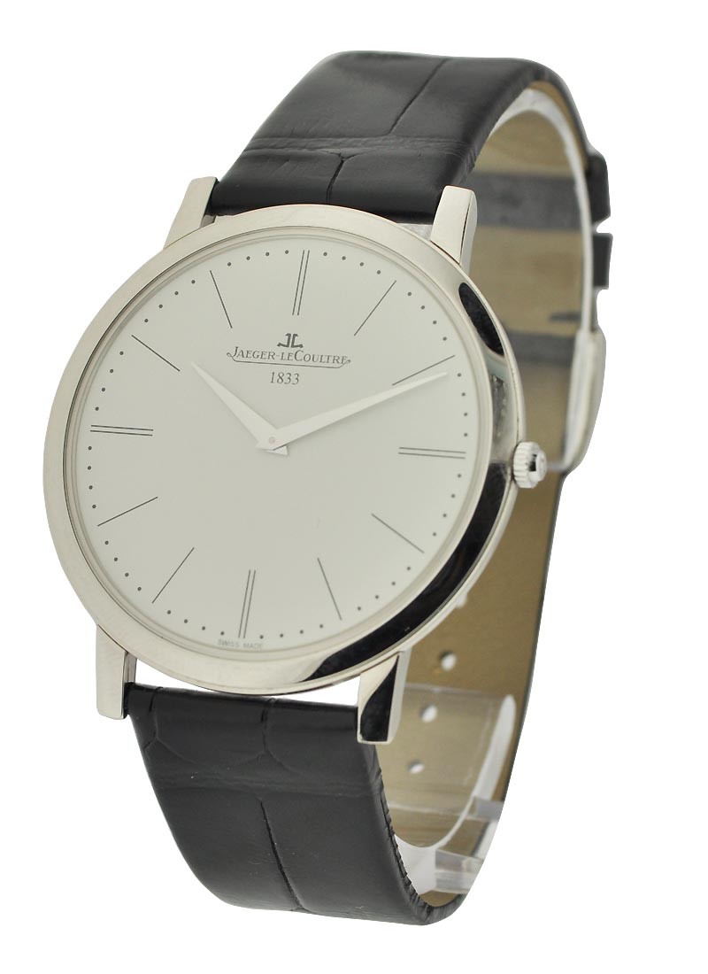 Master Ultra Thin Jubilee Edition Platinum on Strap with Silver Dial Limited to 880pcs 1296520