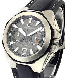 Sea Hawk Chronograph Automatic in Steel on Black Rubber Strap with Grey Dial