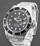 Submariner in Steel With Black Bezel on Oyster Bracelet With Black Dial