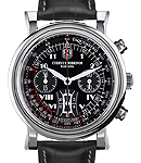 Torpedo Chronograph 43mm Automatic in Steel on  Strap with Black Dial