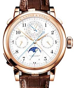 Grand Complication - Rose Gold Limited Edition of 6 pcs On Brown Crocodile Strap with White Dial