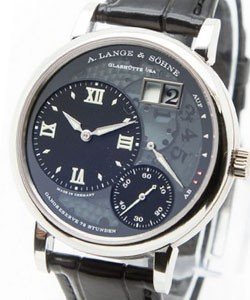Grande Lange 1 Lumen in Platinum - Limited to 200 pcs on Black Alligator Leather Strap with Black Dial