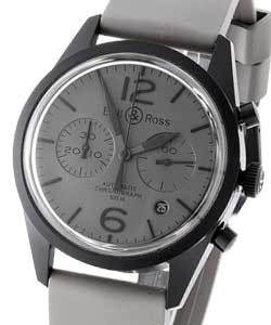 BR 126 Original Commando Automatic in Black PVD Steel on  Grey Rubber Strap with Grey Dial