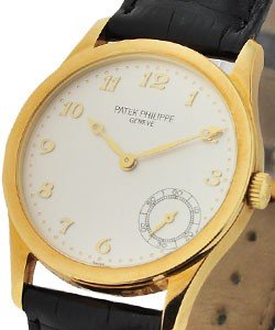 5026 Yellow Gold Calatrava Automatic in Yellow Gold Ref 5026J  - Silver Dial with Gold Breguet Numerals