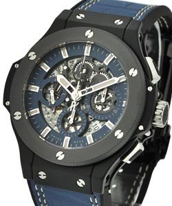 Big Bang Aero Bang Denim 44mm Ceramic with Blue Dial and Blue Denim Strap