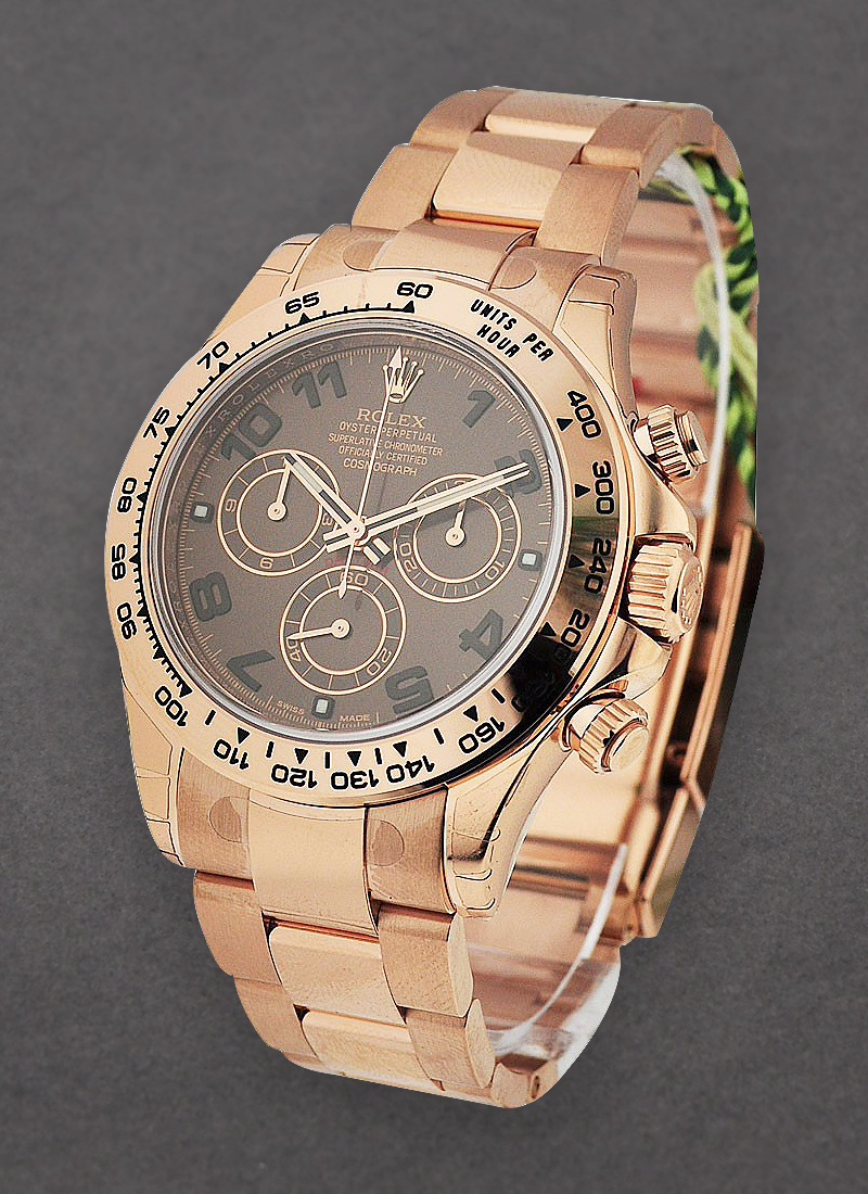 Rolex Unworn Daytona Cosmograph in Rose Gold with Engraved Bezel