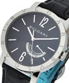 Bvlgari-Bvlgari 41mm Power Reserve Steel on Strap with Black Dial