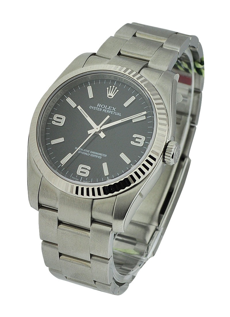 Rolex Unworn Oyster Perpetual 36mm Automatic in Steel with Fluted Bezel