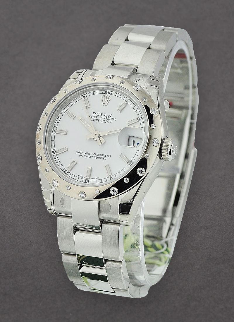 Rolex Unworn Datejust in Steel with 24 Diamond Bezel 