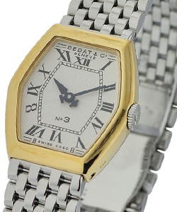 No. 3 2-Tone in Steel and Yellow Gold Bezel on Steel Bracelet with Cream Dial