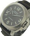 PAM 118 - Marina in Steel on Black Velcro Strap with Black Dial
