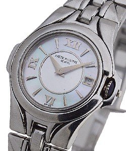 Sculpture 4891/1A in Steel On Steel Bracelet with Mother of Pearl Dial
