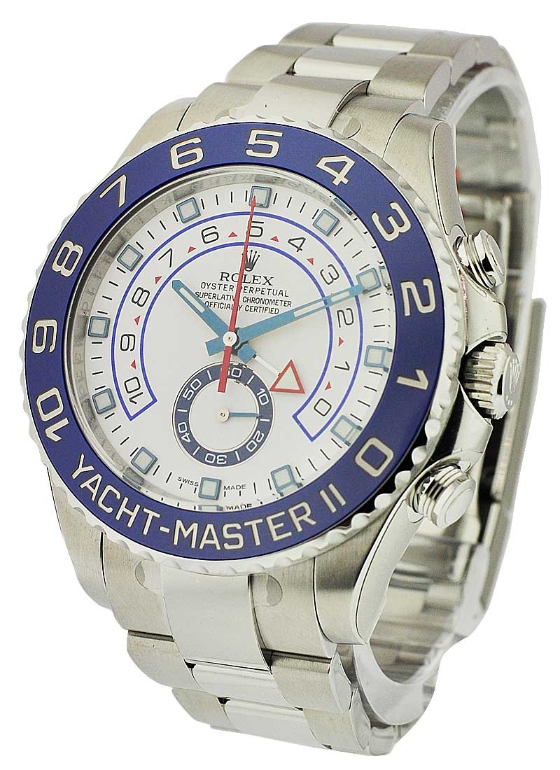 Rolex Unworn Yacht-Master II in Stainless Steel with Blue Ceramic Bezel Rolex Unworn Yacht-Master II in Stainless Steel with Blue Ceramic Bezel