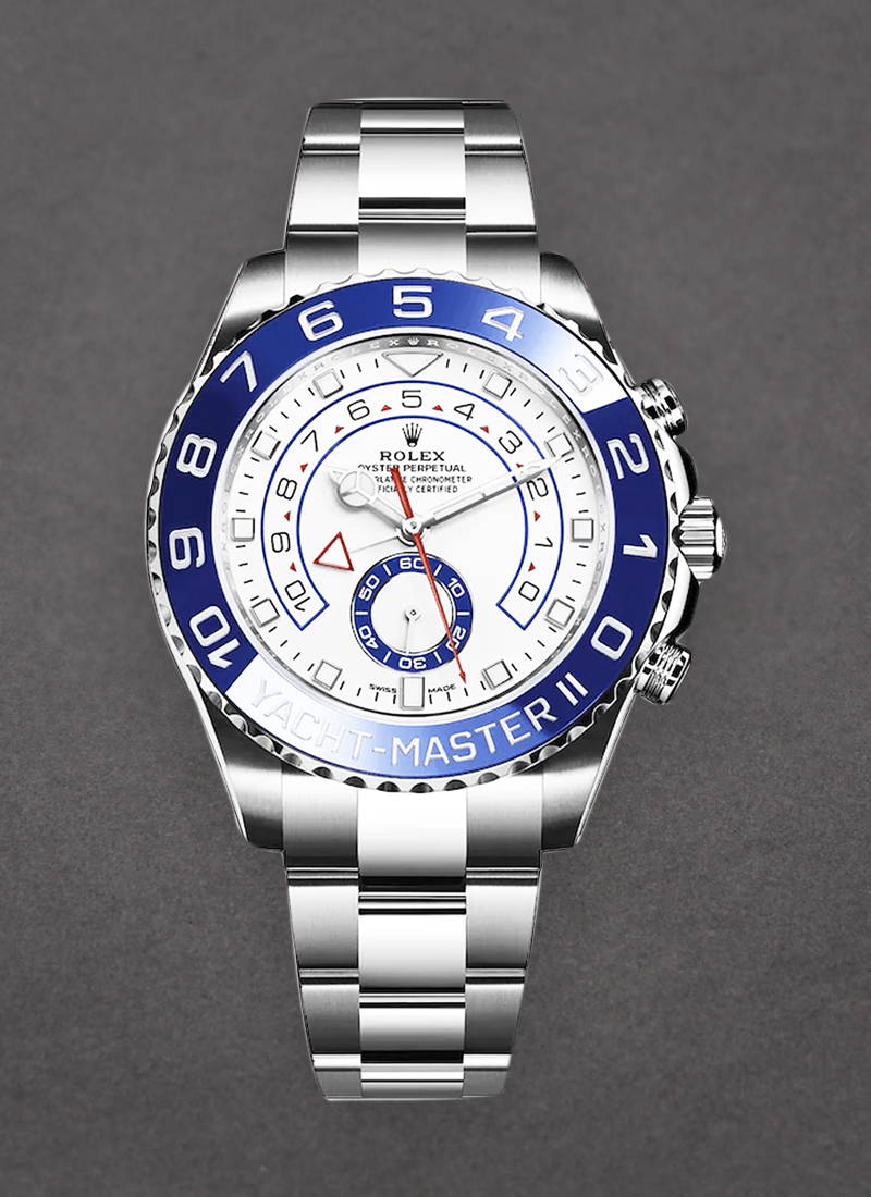 Rolex Unworn Yacht-Master II in Stainless Steel with Blue Ceramic Bezel