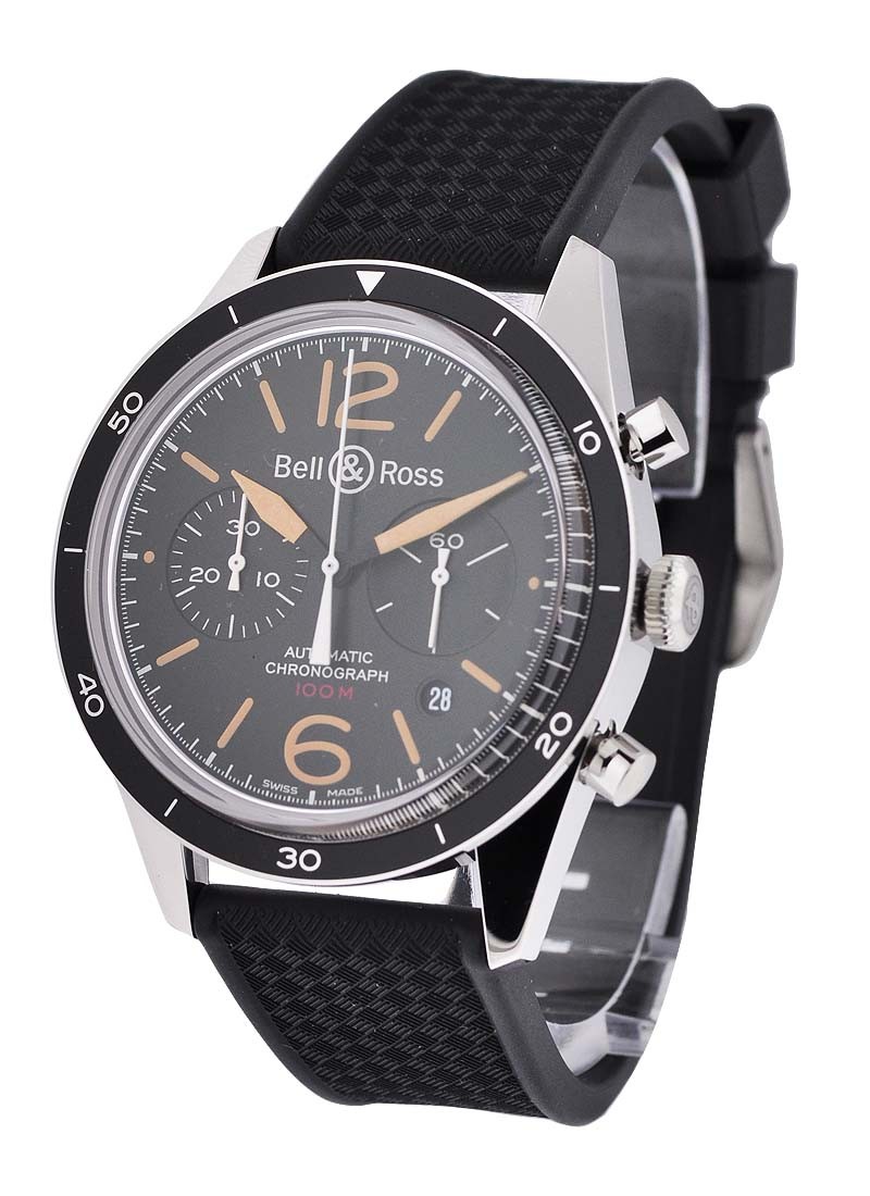 Bell & Ross BR 126 Sport Heritage Chronograph in Steel