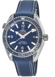 Seamaster Planet Ocean in Titanium on Blue Rubber with Blue Dial