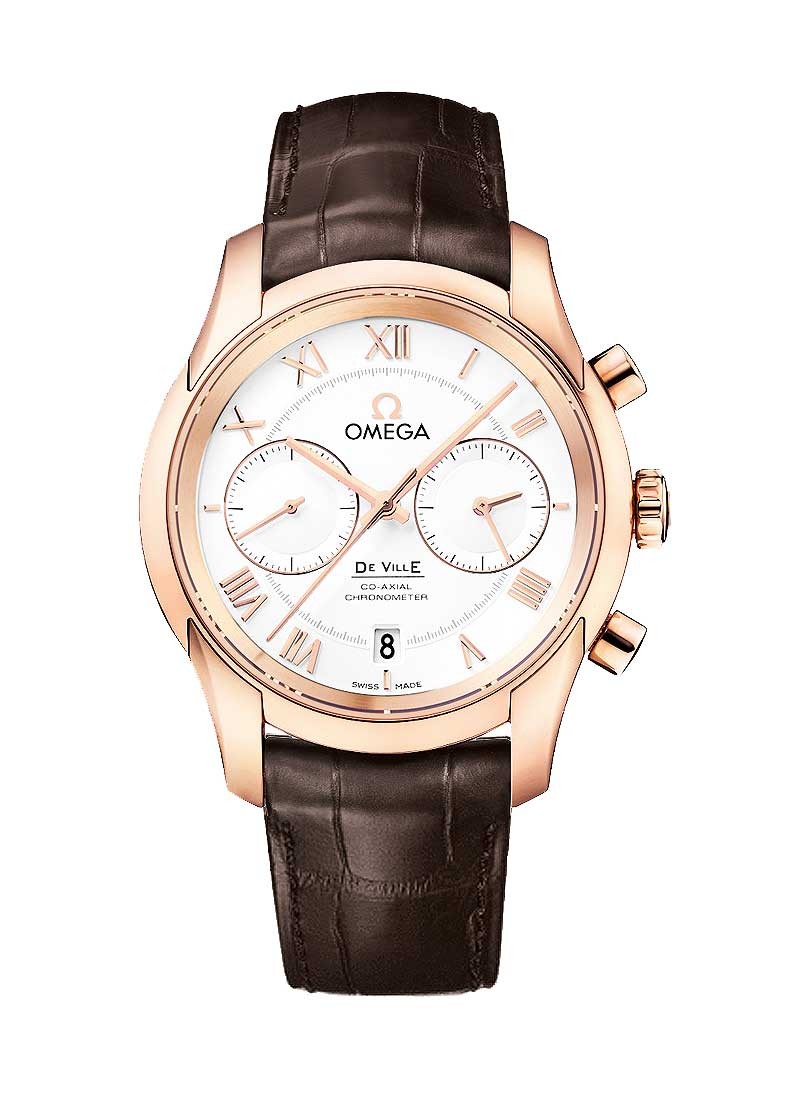 Omega De Ville Co-Axial Chronograph in Rose Gold