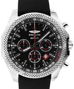 Bentley Barnato Chronograph Men's Automatic in Steel On Black Rubber Strap with Black Dial
