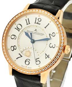 Rose Gold Rendez-Vous Night and Day  with Diamond Bezel and Silver Dial