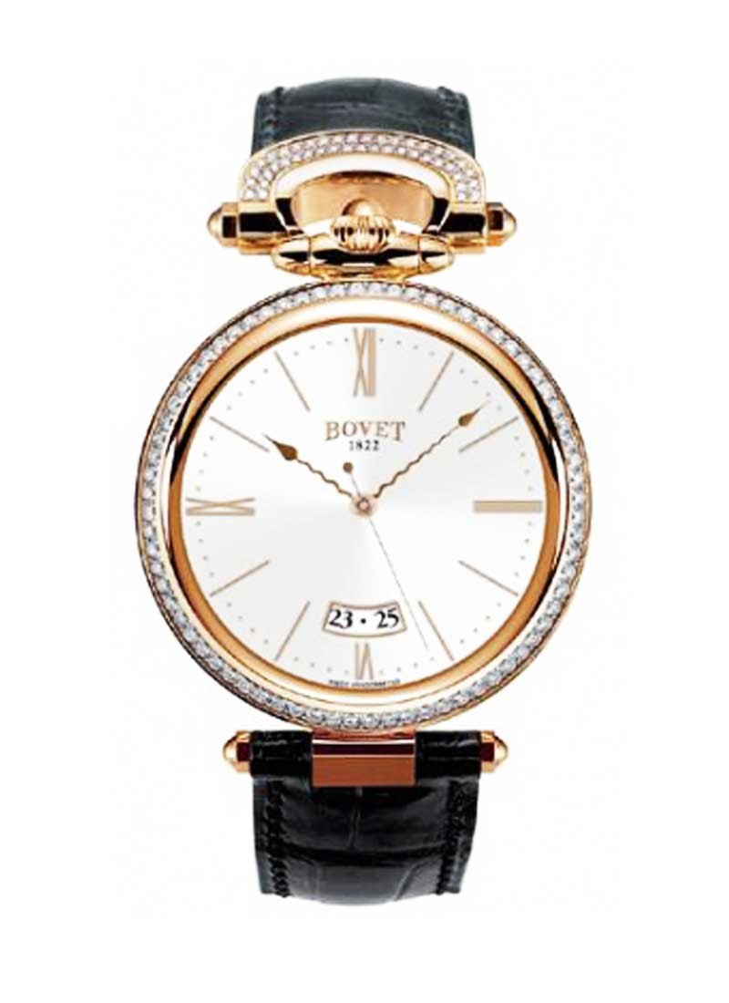 Bovet Chateau de Motiers 40mm in Rose Gold with Diamond Bezel