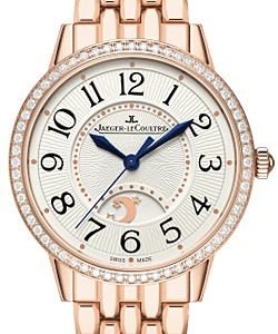 Rendez-Vous Night & Day - in Rose Gold with Diamond Bezel on Rose Gold Bracelet with Silver Dial