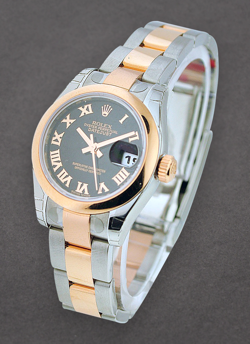 Rolex Unworn Datejust Ladies 26mm in Steel with Rose Gold Smooth Bezel