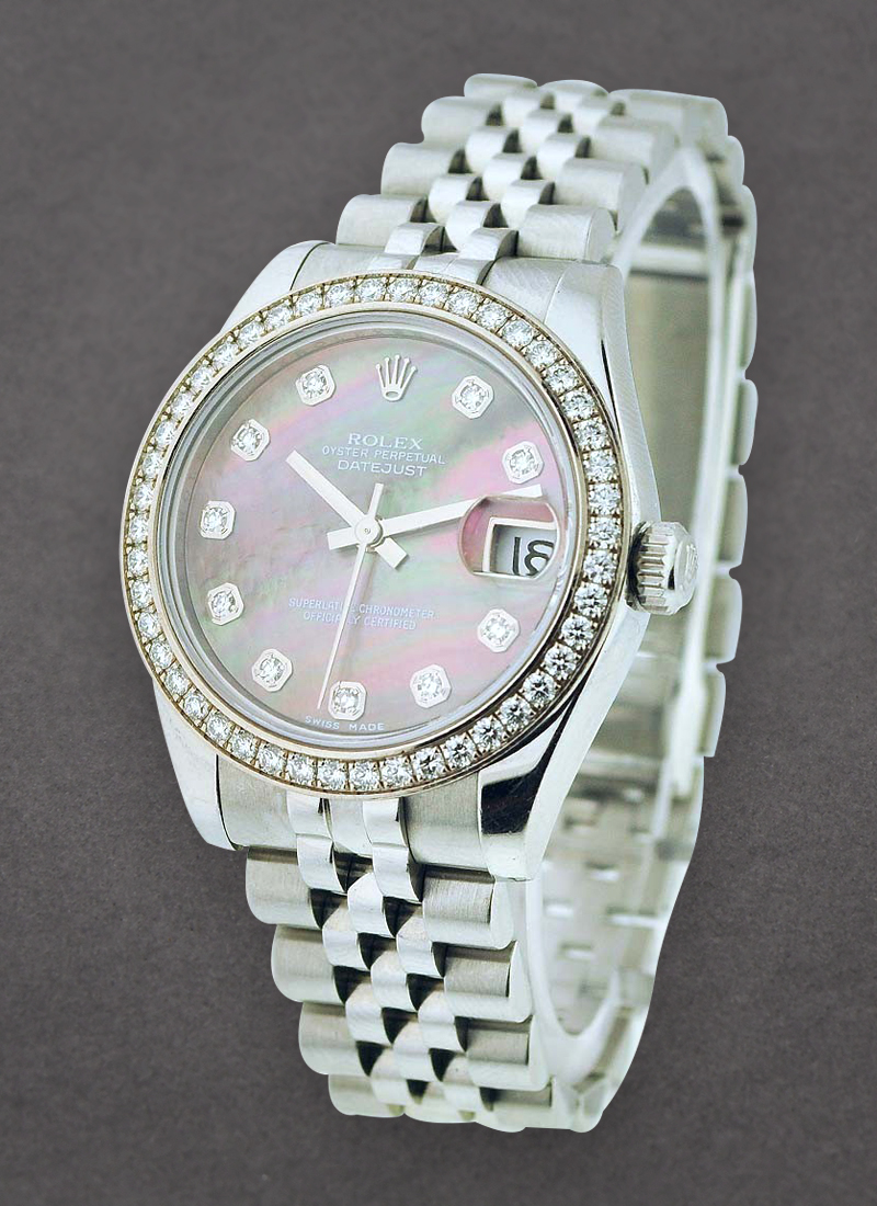 Rolex Unworn Ladies Datejust 26mm Steel with Diamond Bezel