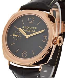 PAM 522 - Oro Rosso Radiomir Rose Gold on Strap with Brown Dial