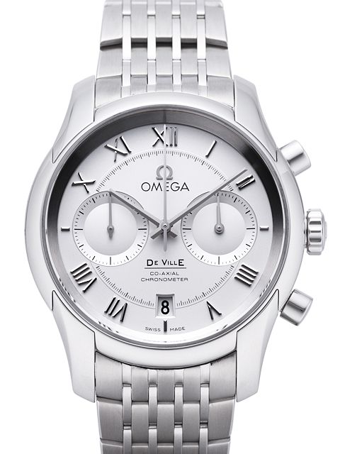 DeVille Co-Axial Chronometer in Steel on Steel Bracelet with Silver Dial