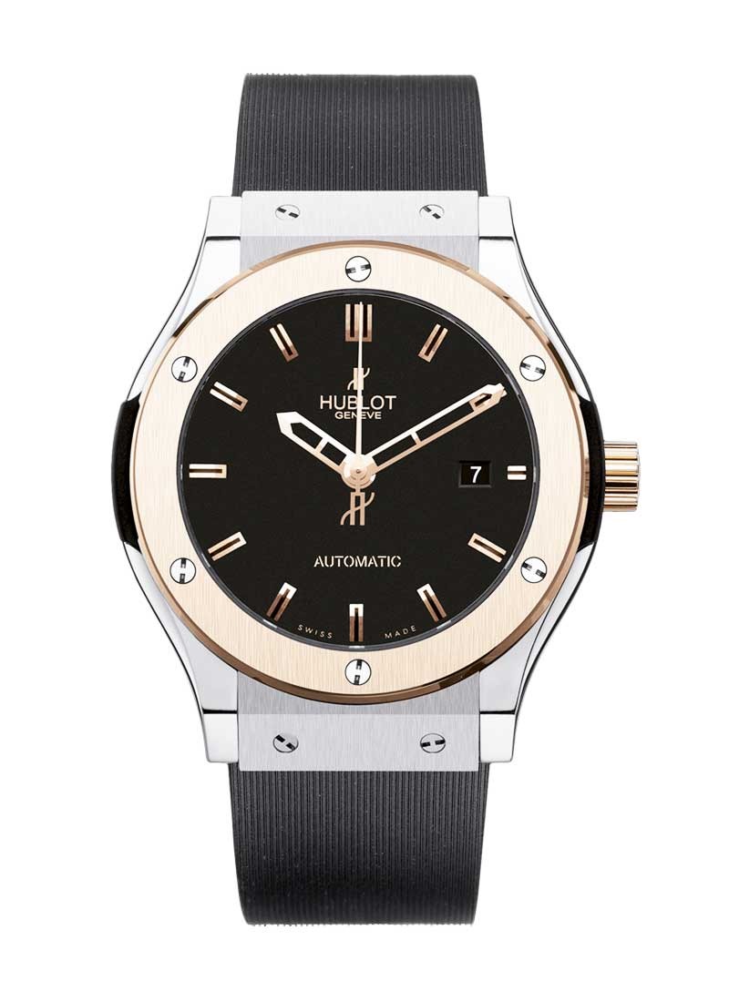 Hublot Classic Fusion 42mm  Automatic in Titanium with Rose Gold Bezel