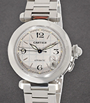 Pasha C GMT Automatic in Steel On Steel Bracelet with Silver Dial