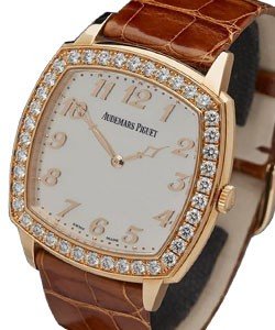 Tradition Automatic - Diamond Bezel Rose Gold on Strap with Mother of Pearl Dial
