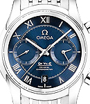 DeVille Co-Axial Chronometer in Steel on Steel Bracelet with Blue Roman Dial