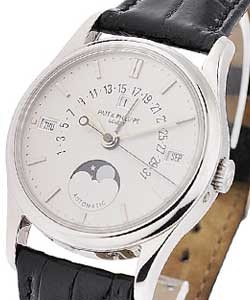 5050 Perpetual Calendar  5050p Platinum Case with Silver Dial