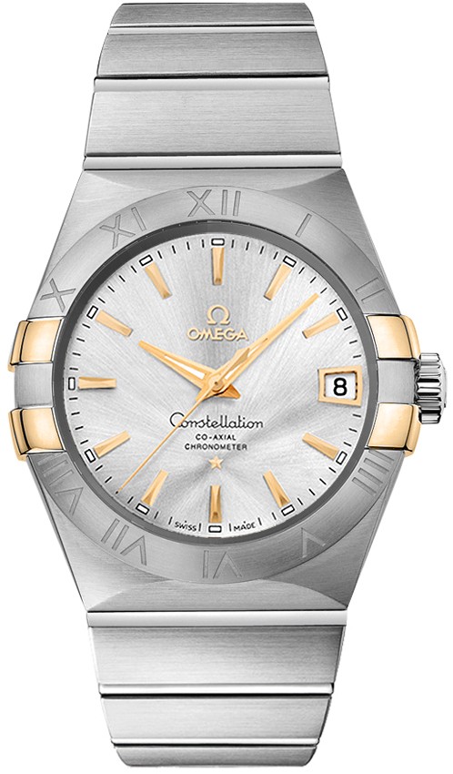 Constellation in 2-Tone On Steel Bracelet with Silver Roman Dial