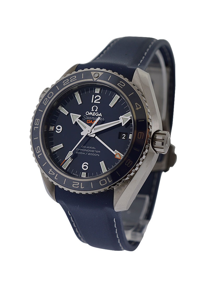 Omega Seamaster Planet Ocean GMT in Steel with Blue Bezel