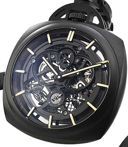 PAM 446 - Pocket Watch Tourbillon GMT  Ceramic with  Chain  