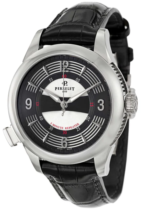 Musical Concept Maestro Edition Automatic in Steel On Black Crocodile Strap with Black Dial