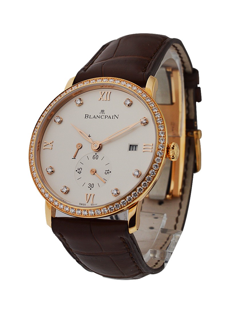 Blancpain Villeret Ultraplate in Rose Gold with Diamond Bezel  