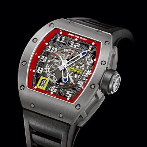 RM 030 - Venezuela in Titanium - Limited Edition to 20 Pieces  On Black Rubber Strap with Black Dial