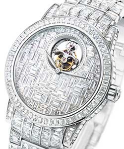Blancpain Specialites Tourbillon Diamant White Gold on Bracelet with Sapphire Dial