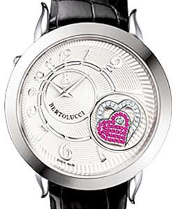 Volta II Swiss Quartz in Steel on Black Alligator Strap with White Silvered Opaline Dial