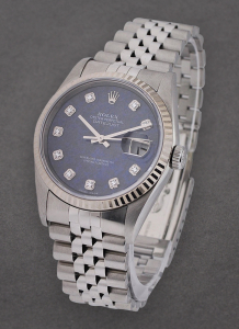 Pre-Owned Rolex 116234 Datejust 36mm with White Gold Fluted Bezel 116234