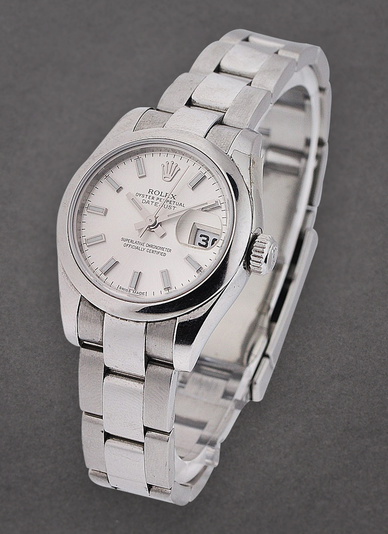 Pre-Owned Rolex Lady's Datejust with Steel Smooth Bezel