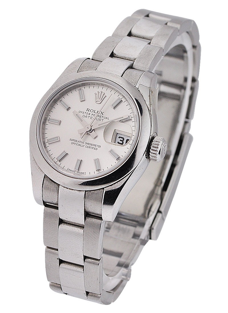 Pre-Owned Rolex Lady's Datejust with Steel Smooth Bezel