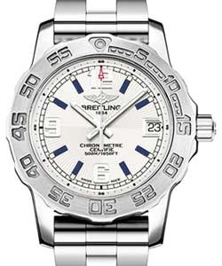 Colt Aeromarine Ladies 33mm Quartz in Steel On Steel Bracelet - Silver Dial - Blue Hour Marker