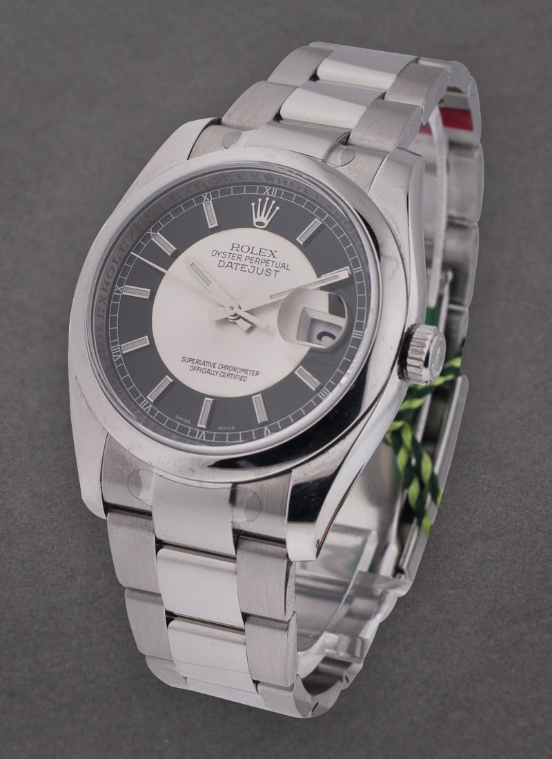 Pre-Owned Rolex Datejust 36mm in Steel with Smooth Bezel