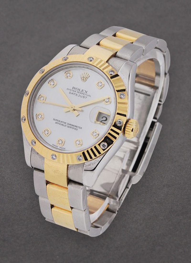 Pre-Owned Rolex 2-Tone Datejust 31mm with Fluted Diamond Bezel