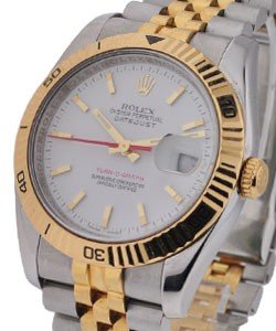 2-Tone Datejust 36mm with Turn-O-graph Bezel on Jubilee Bracelet with White Index Dial